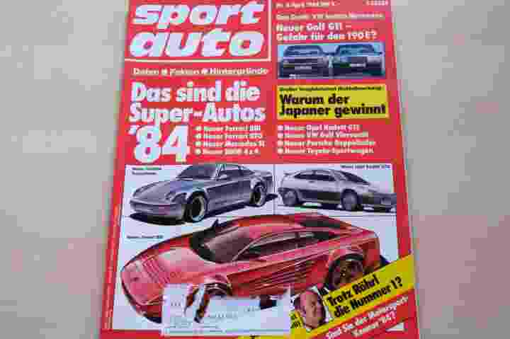 Deckblatt Sport Auto (04/1984)